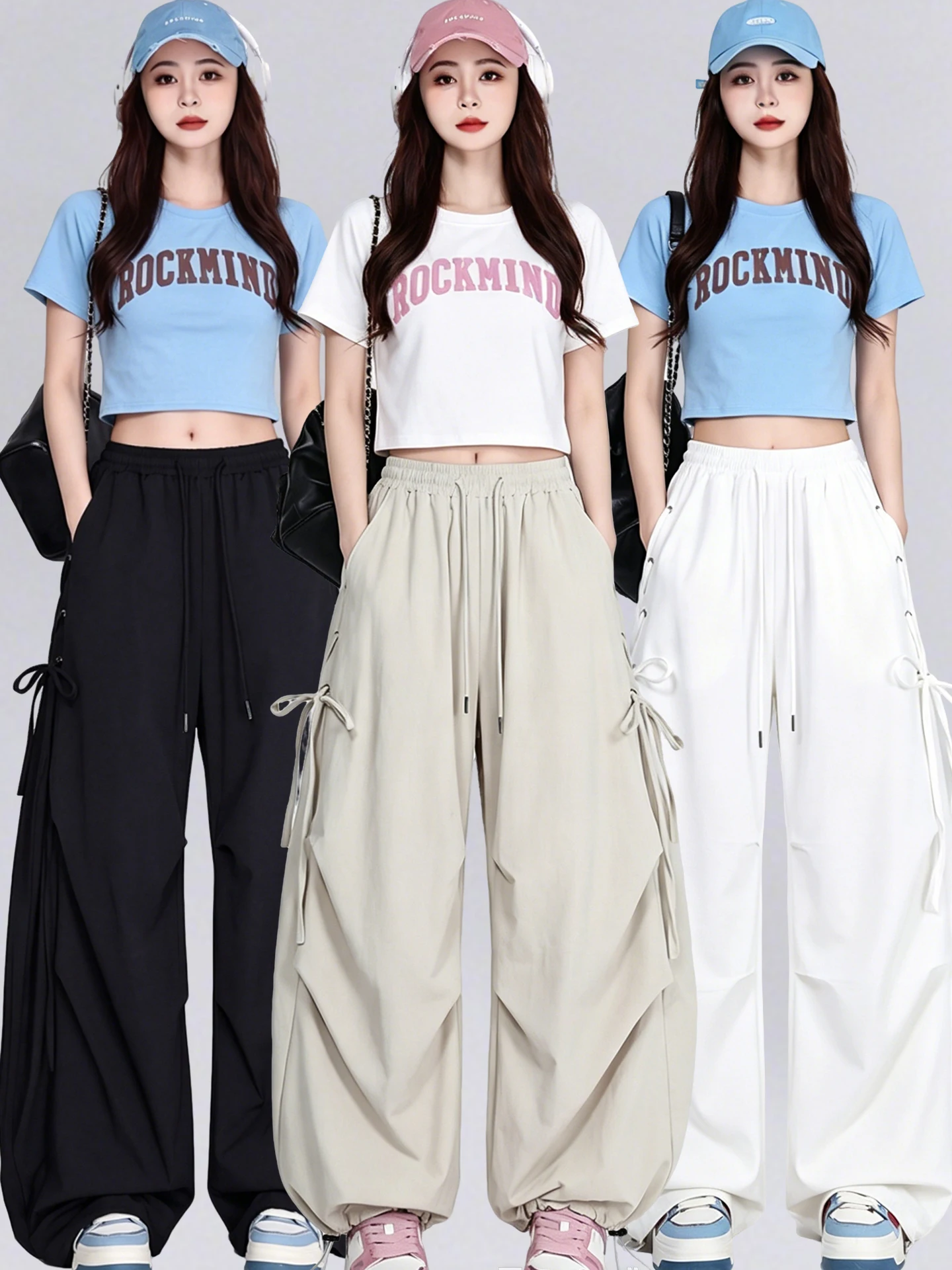 

Women's Jazz Dance Clothing Summer Performance Street Dance Square Dance Sport Set Cotton Material 18-25 Years Old