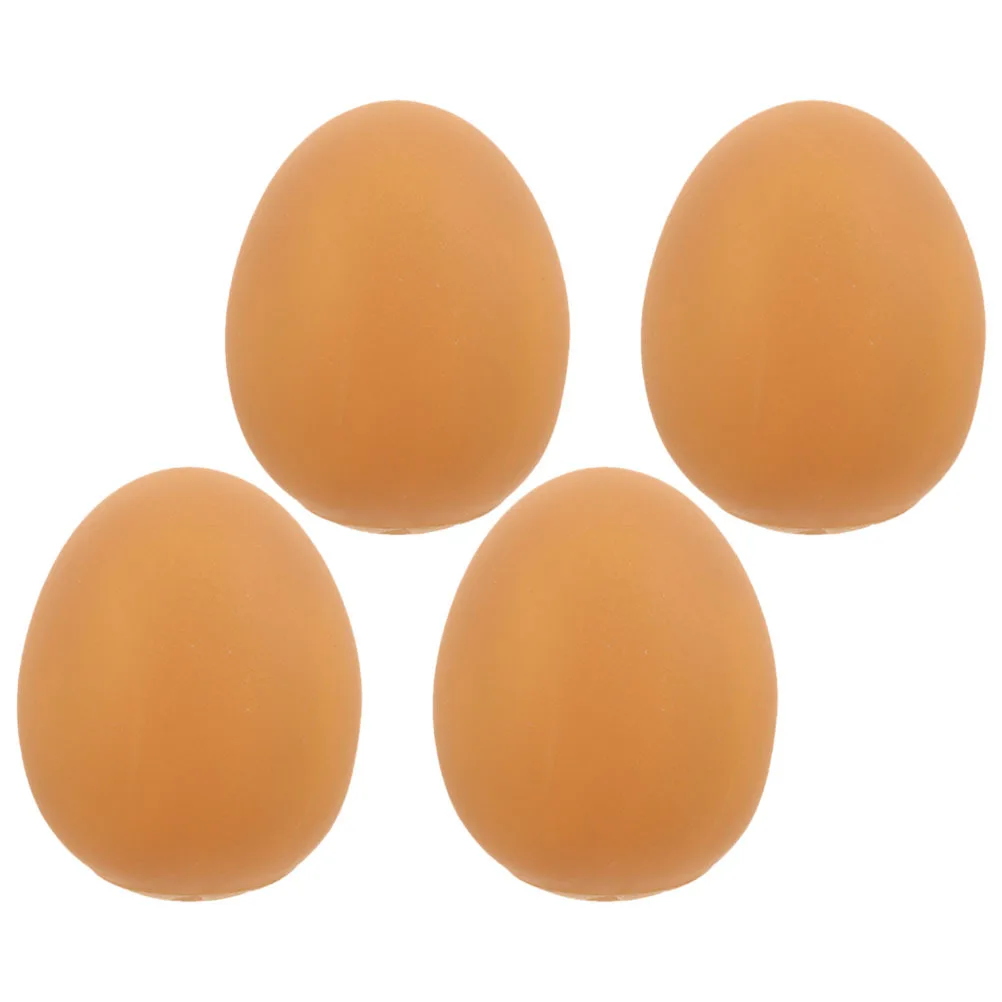 

4Pcs Squeaky Egg Shaped Pet Supplies Interactive Chewable Eggs for Small Dogs Aggressive Chewer Teething Enrichment