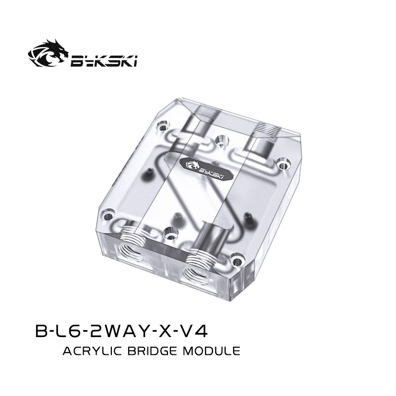 

Bykski Graphics Card GPU Waterway Connection Adjustment Bridges Water Block Quad GPU SLI/CF Bridge for Graphics B-L6-2WAY-X-V4