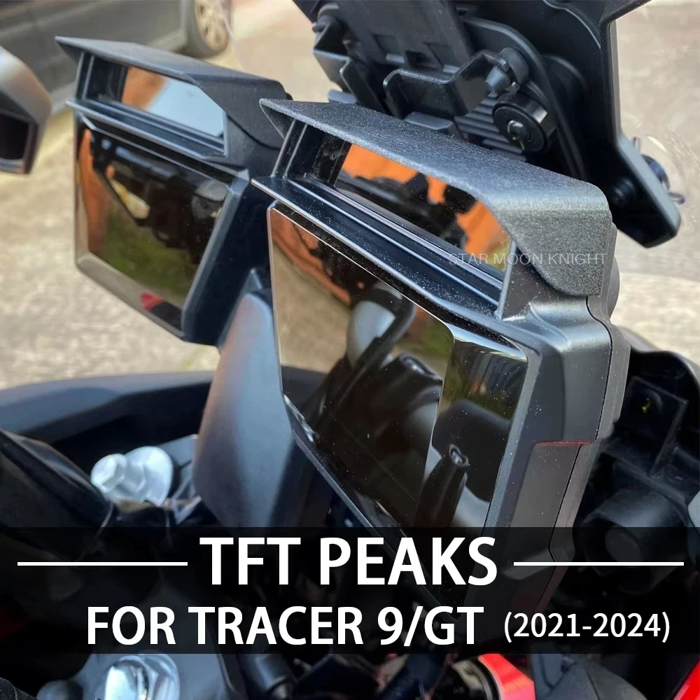 Motorcycle TFT Peaks Instrument Hat Sun Visor Meter Cover Guard Accessories  For Yamaha Tracer 9 Tracer9 GT 2021 2022 2023 2024