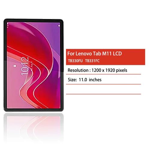 Imagen 2 del producto Pantalla LCD de 11 pulgadas para Lenovo Tab M11 TB330FU TB331FC TB330XU, Digitalizador de pantalla táctil para Xiaoxin Pad 2024 Tab Display