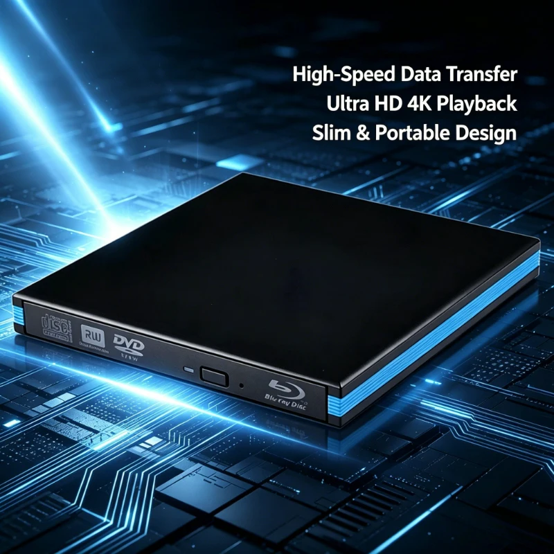 Blu-Ray Burner Player USB 3.0 CD DVD External Bluray Drive Writer Reader For  Windows PC Laptop