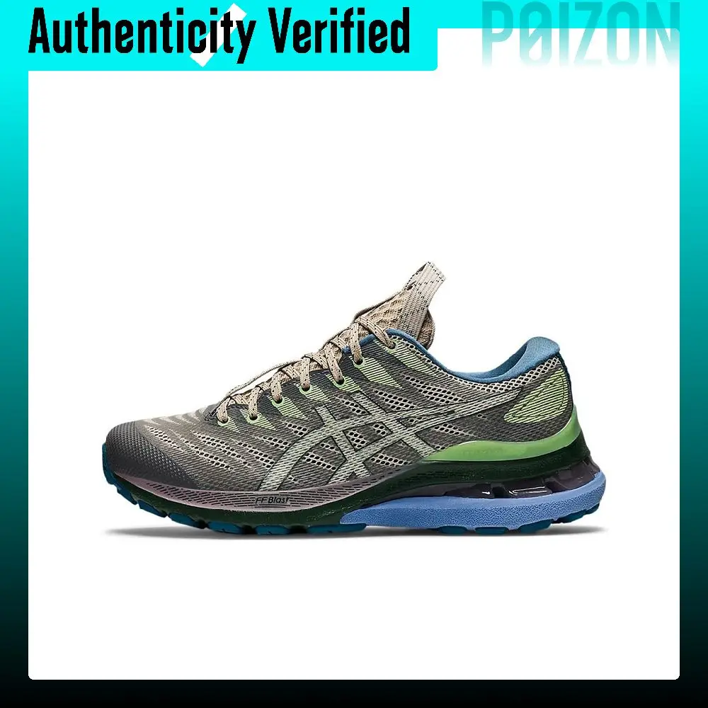 ASICS Gel Kayano 28 Fabric Sports Cushioning, Wear Resistant Low top Casual Shoes Women's Gray Green 1202A261-020