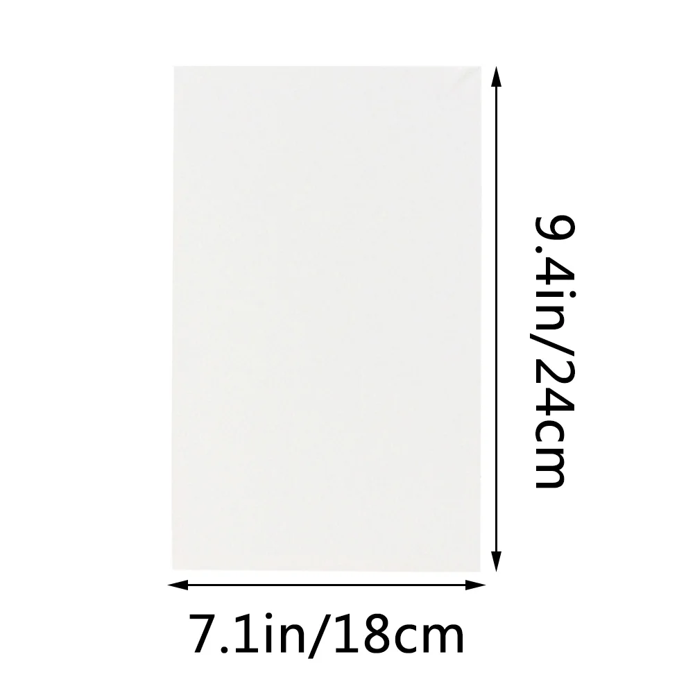 لوحة زيتية قماشية مقاس 18 × 24 سم مربعة من القطن والخشب قماش ممتد لطلاء الأكريليك DIY Art Craft باللون الأبيض #5