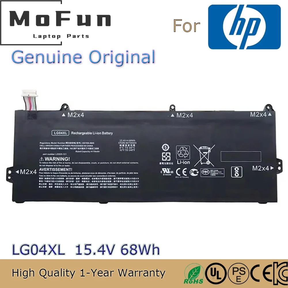 Brand New Original LG04XL 15.4V 68Wh Laptop Battery for HP Pavilion 15-CS0017UR HSTNN-IB8S L32654-005