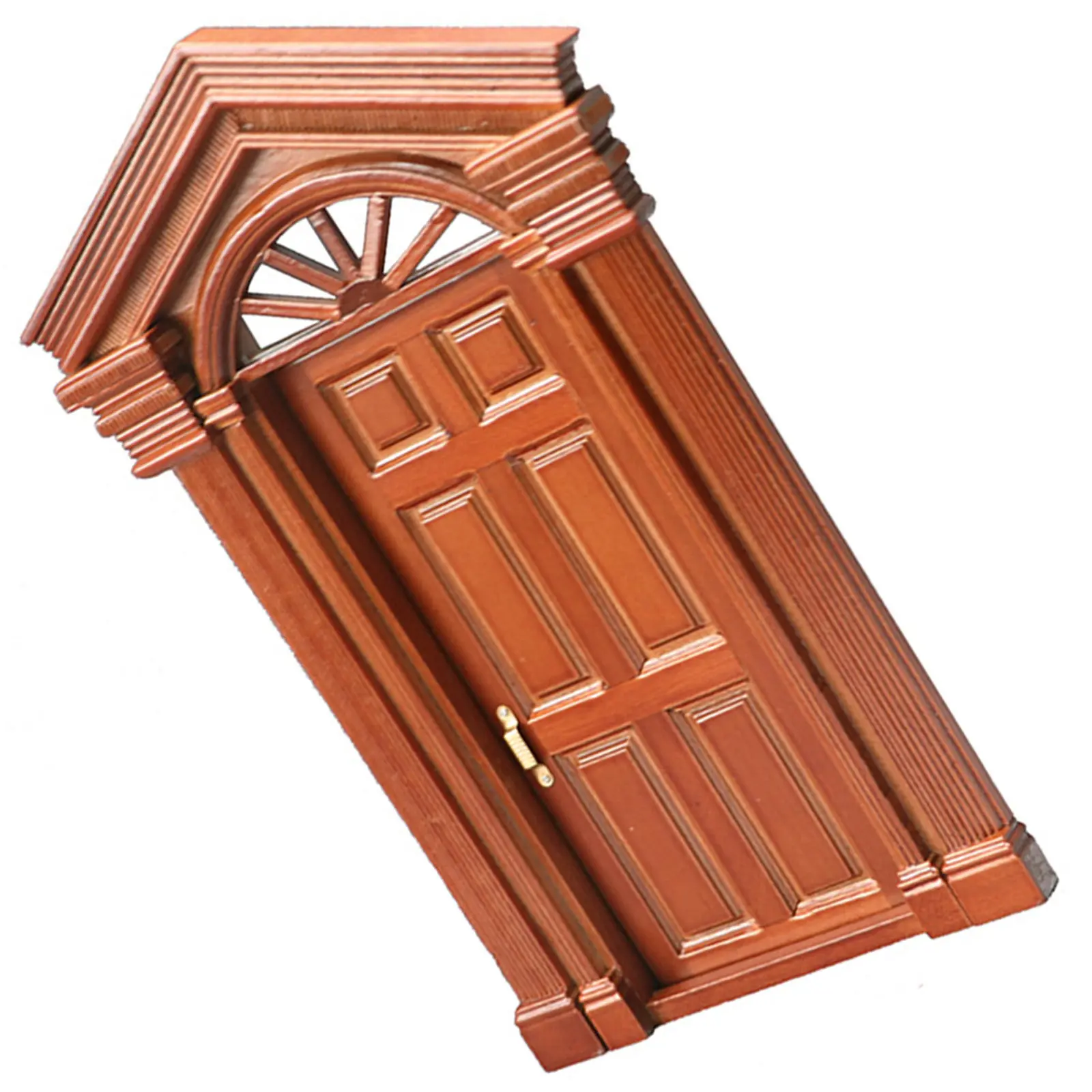 

Миниатюрная деревянная дверь в винтажном стиле для декора мини-домиков, простая и элегантная, ручной работы, идеально подходит для DIY миниатюрных домиков.