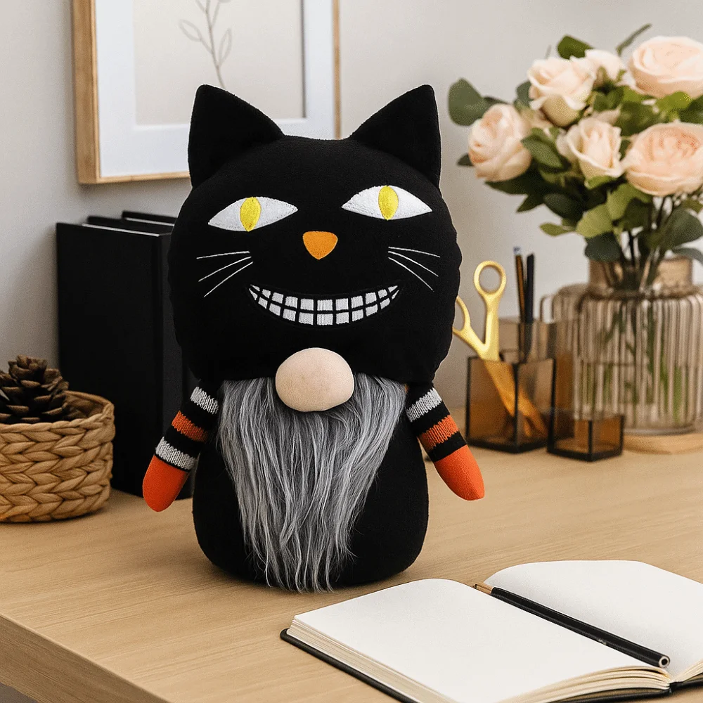 مضحك مجهولي الهوية الرجل العجوز دمية البوليستر الكرتون رودولف قزم دمية اليدوية هالوين الديكور دمية مكتب الديكور #5