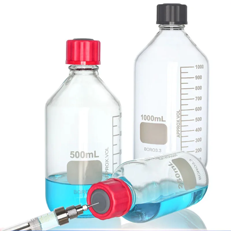 gl32-media-reagent-bottle-125ml-250ml-500ml-serum-sample-collection-tube-121°c-autoclavable-lab-graduated-storage-bottles