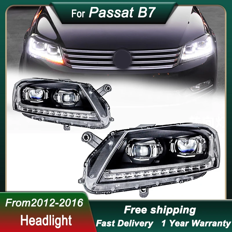 Car Headlight For VW Passat Magotan B7 EU 2012-2016 Upgrade B8 style full LED Head Lamp  DRL Head Lamp Front light Assembly