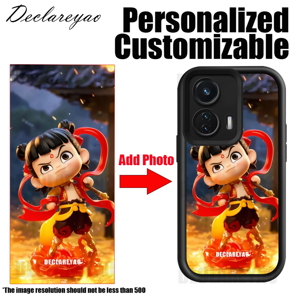 Foto DIY Bild Anpassen Bild Weiche Kante Spiegel Harte Coque Für Motorola Moto G85 G84 G75 G60 G54 G53 G52 G35 Fall Abdeckung Matte