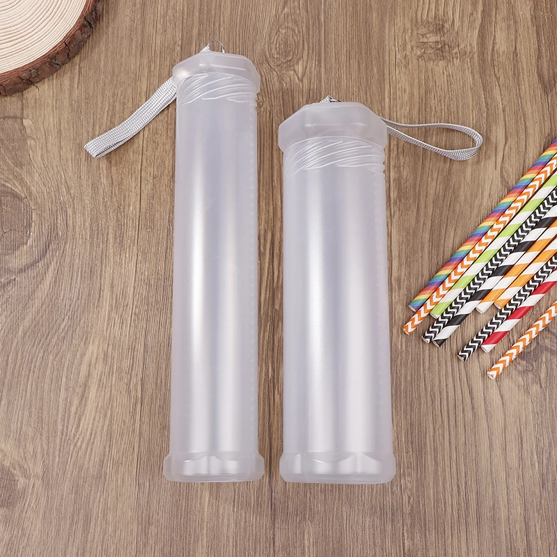 Transparent Plastic Retractable Pen Holder Calligraphy Painting Supplies Spiral Storage Tube Brush Holder Portable