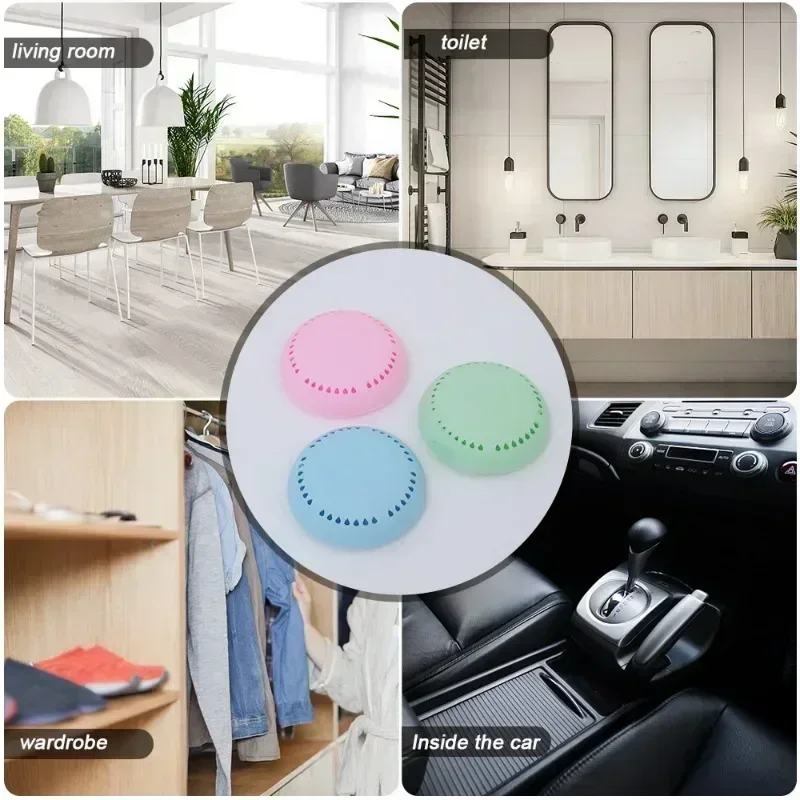 12/1Pcs Adhesive Solid Air Fresheners Fragrance Lasting Aromatherapy Box Bedroom Wardrobe Car Toilet Deodorization Fresheners