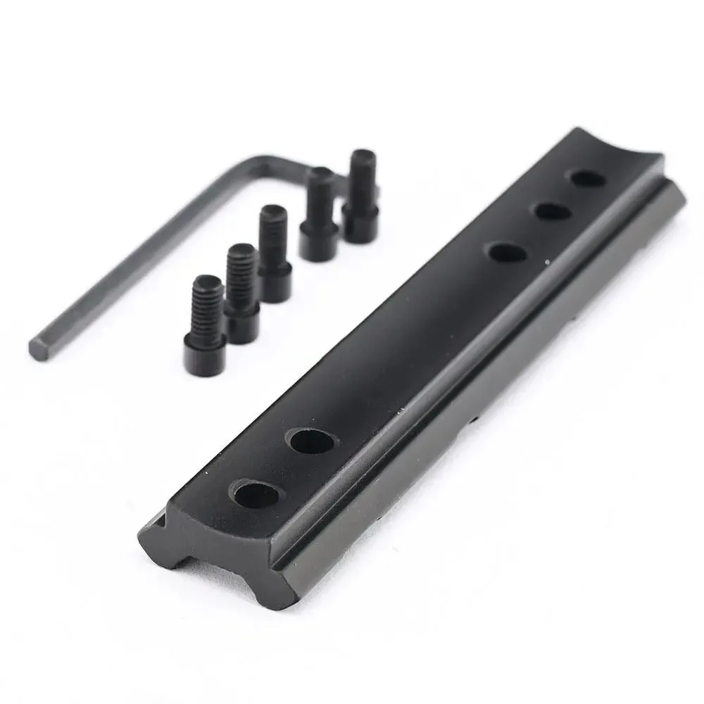 100MM long, 20mm wide, four-slot arc type, suitable for mounting base brackets for sights, flashlights, and flashlights