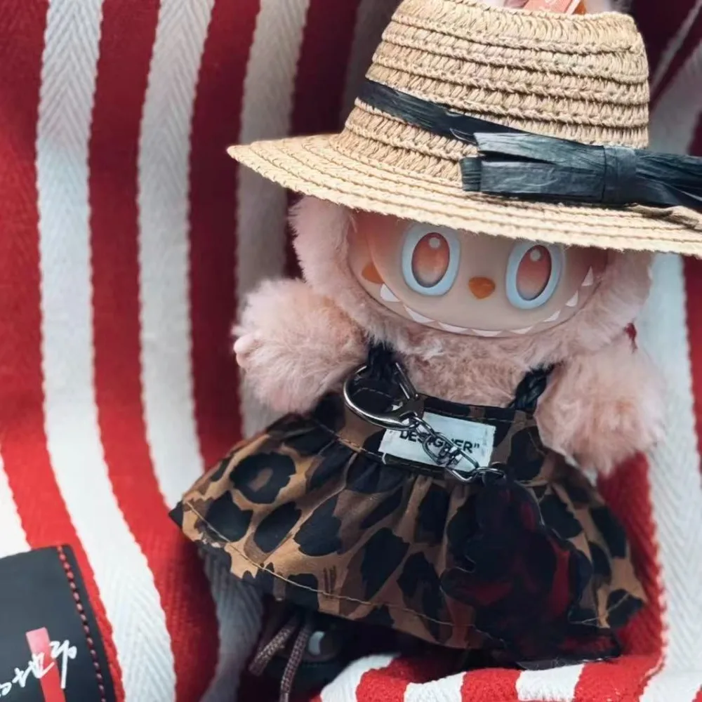 Sukienki dla lalek bawełnianych 17 cm, pluszowe ubranka dla lalek, spódnica z opaską i kapeluszem, akcesoria, sukienki i spódnice do dekoracji lalek EXO Idol.