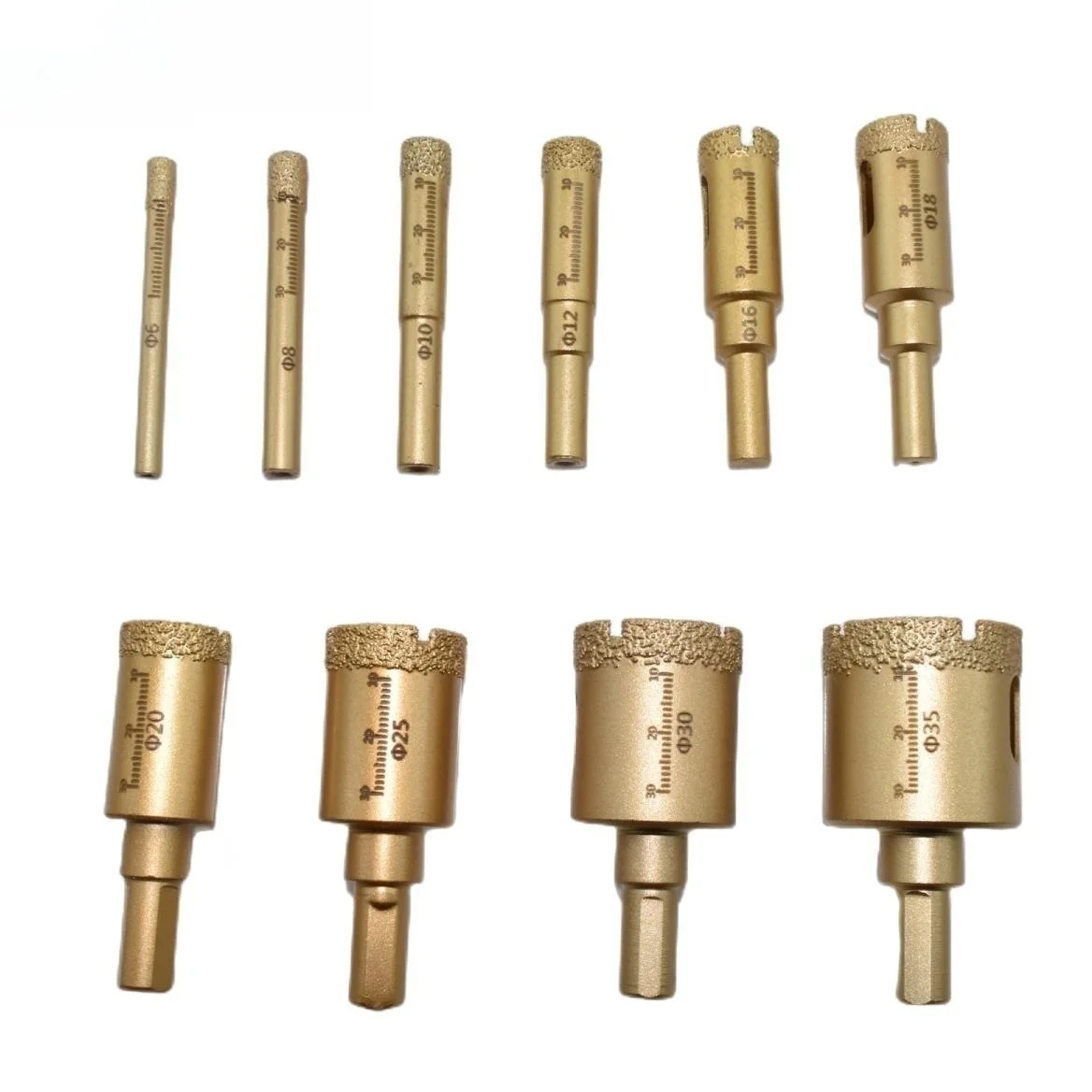 1Pcs Dia 6/8/10/12/14/16/18mm~100mm Brazed Diamond Hole Saw Core Drill Bit Tool For Glass/Ceramic/Marble Tile Drilling Cutting