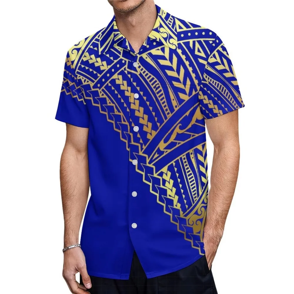 Camicia a maniche corte da uomo 2025 Colletto stampato alla moda Cardigan monopetto Comodo abbigliamento casual da uomo