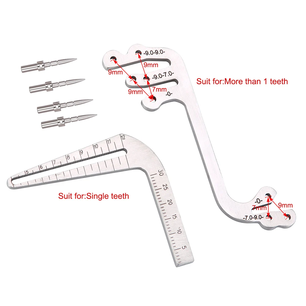 

Dental Implant Guide Oral Planting Locator Positioning Guide Drilling Positioning Ruler Angle Ruler Implant Tools Dentist