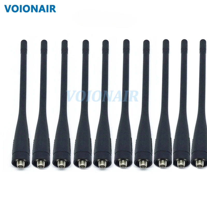 VOIONAIR 10pcs SMA Female Radio Antenna UHF 400-470MHZ for KENWOOD TK-U100 TK-3207G TK-3207 TK-3107 TK-3178