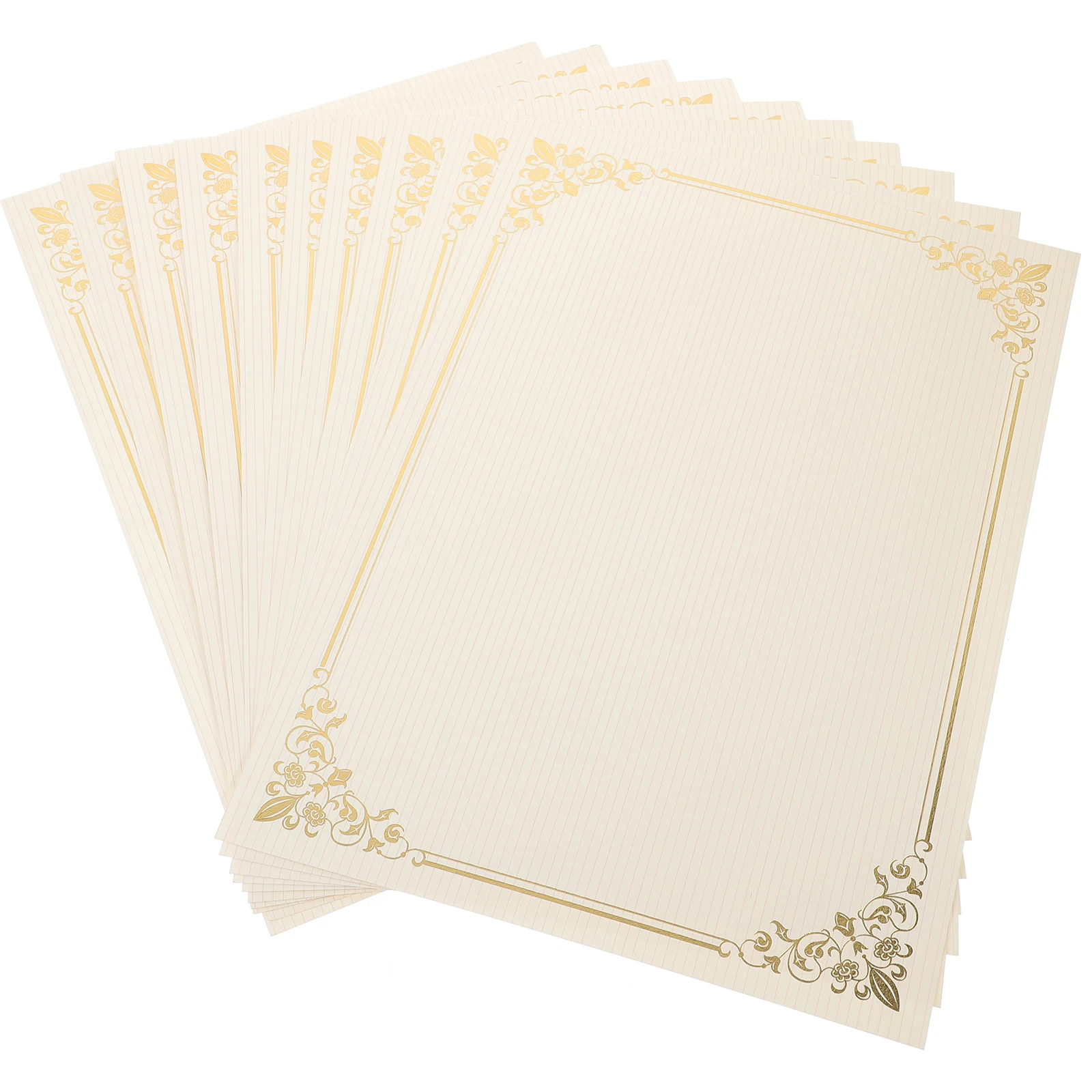 

10 Sheets Blank White Certificate Envelope Thick Printable Writable Diploma Award Gift Business Graduation Paper For Office Home