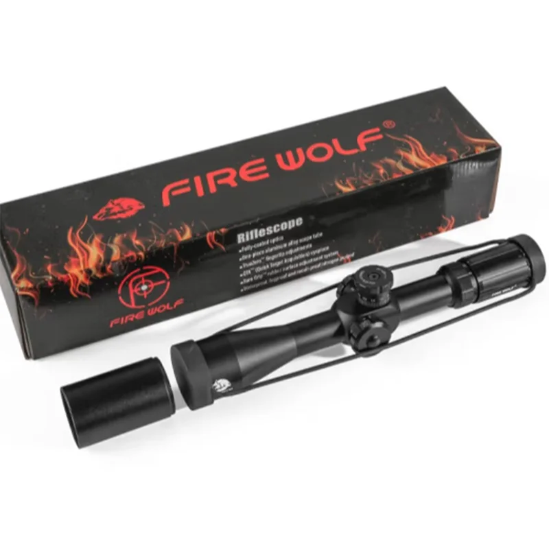 Fire Wolf TMD 4-14X44FFP IR front-differentiated cross-hair scope with light, high-definition dual-cross-hair optical shock-resi