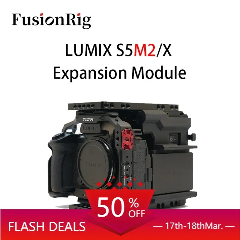 FusionRig For Panasonic LUMIX S5M2/X Camera Cage Expansion Module cineback