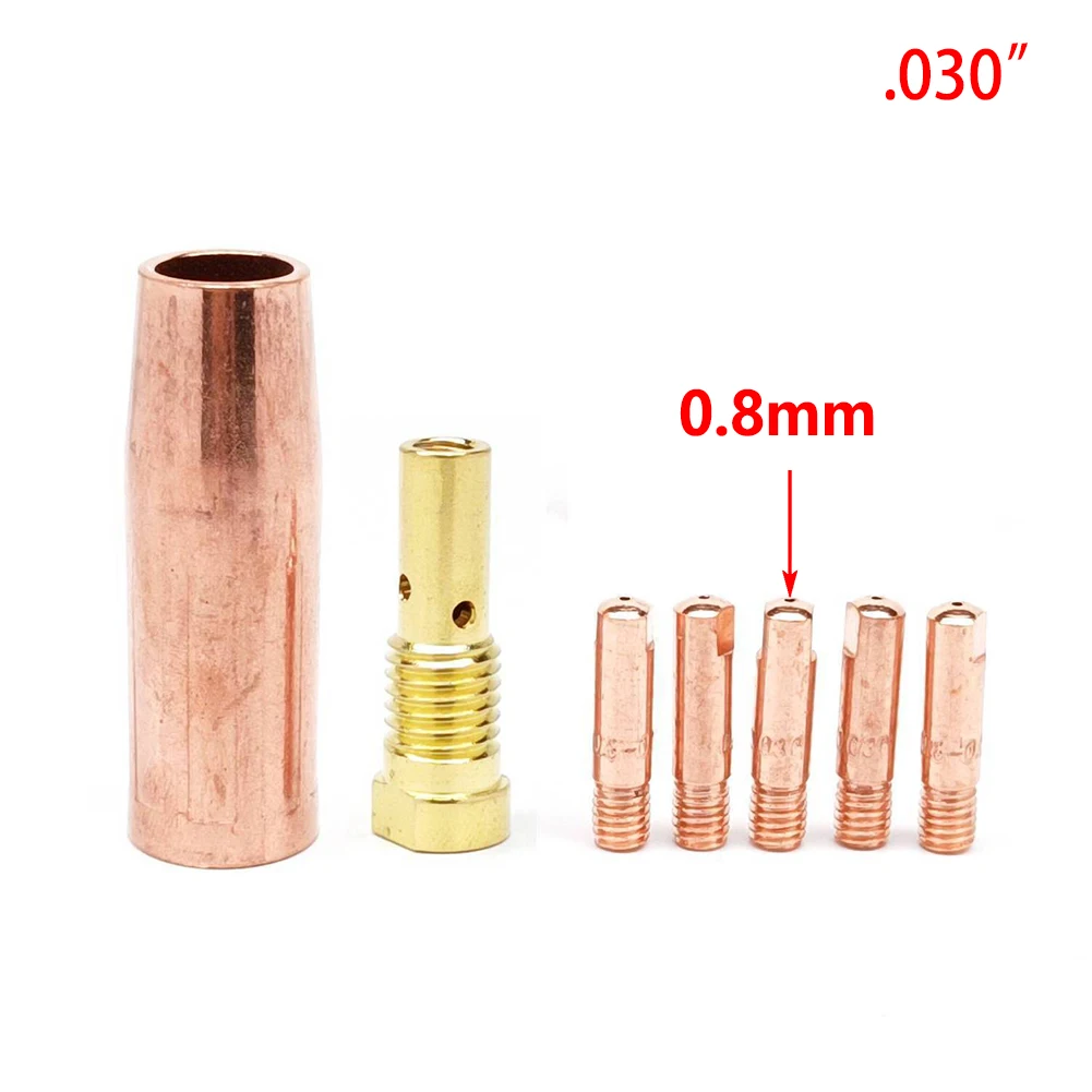 

7pcs Nozzle Tip ELECTRIC 170 MIG Flux Cored Welder 68885 97503 61888 57865 Protection Connecting Rod .030”/ .035”