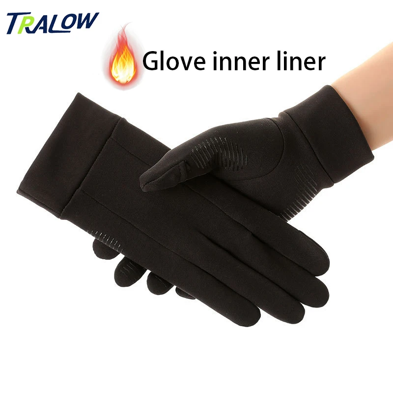 

TRALOW Winter Ski Gloves Lined with Thin Velvet Insulation Touch Screen Suitable for Running and Cycling Sports Cold Weather