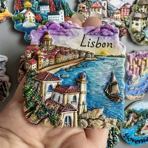 Kühlschrankmagnete für Geschenke, Touristengedächtnis, Schweiz, Schweden, Frankreich, Österreich, Portugal, Lissabon, Monaco, Türkei, Brasilien, Ägypten, Schweden, Erinnerung 10 Hauptverkäufe Iman Aveiro Portugal - №8
