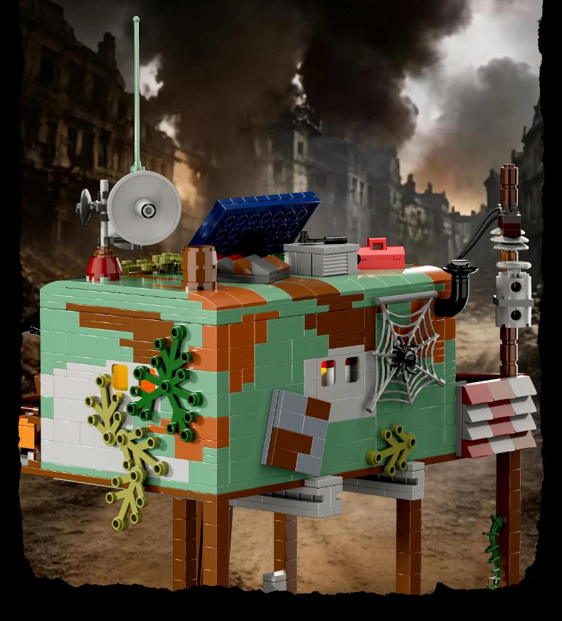 Kreativer Klassischer Filmszenen-Baustein: Weltuntergang-Kontaktstation, Konstruktionsbaustein, Lehrreiches Spielzeug mit Licht als Geschenk – Detail 4