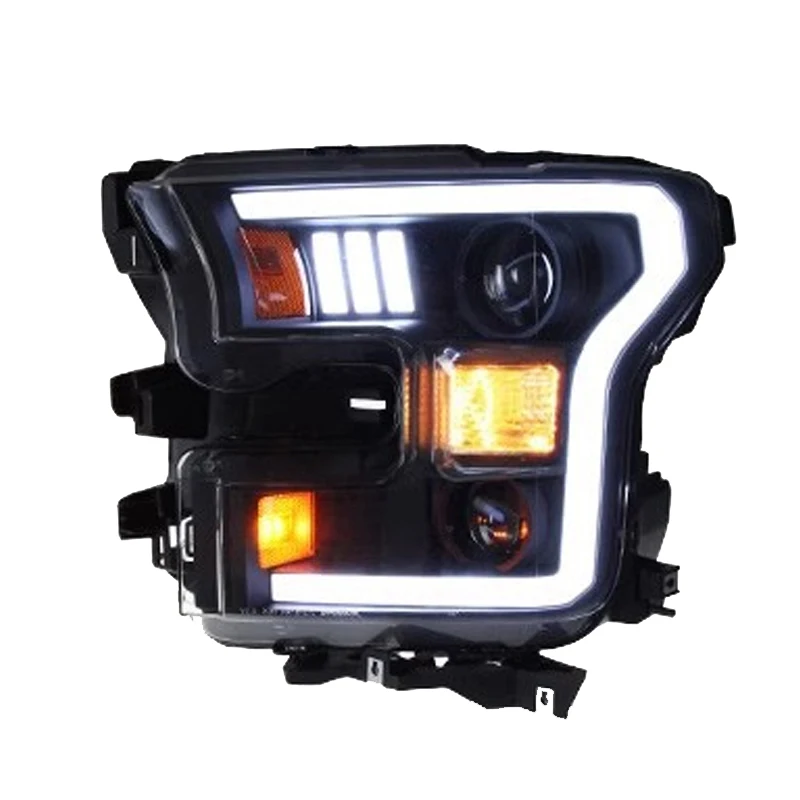 Parti della luce della testa a LED per Ford Raptor F150 F-150 2015-2020 Fari anteriori Sostituzione DRL Proiettore di luce diurna