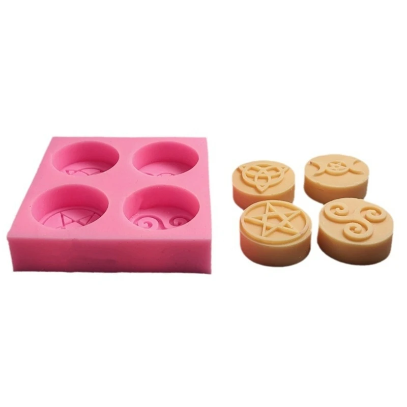 Multiple Size Symbol Sturdy Silicone Mold Set Portable Accessory for Craft Supplies Making Plaster Crafting