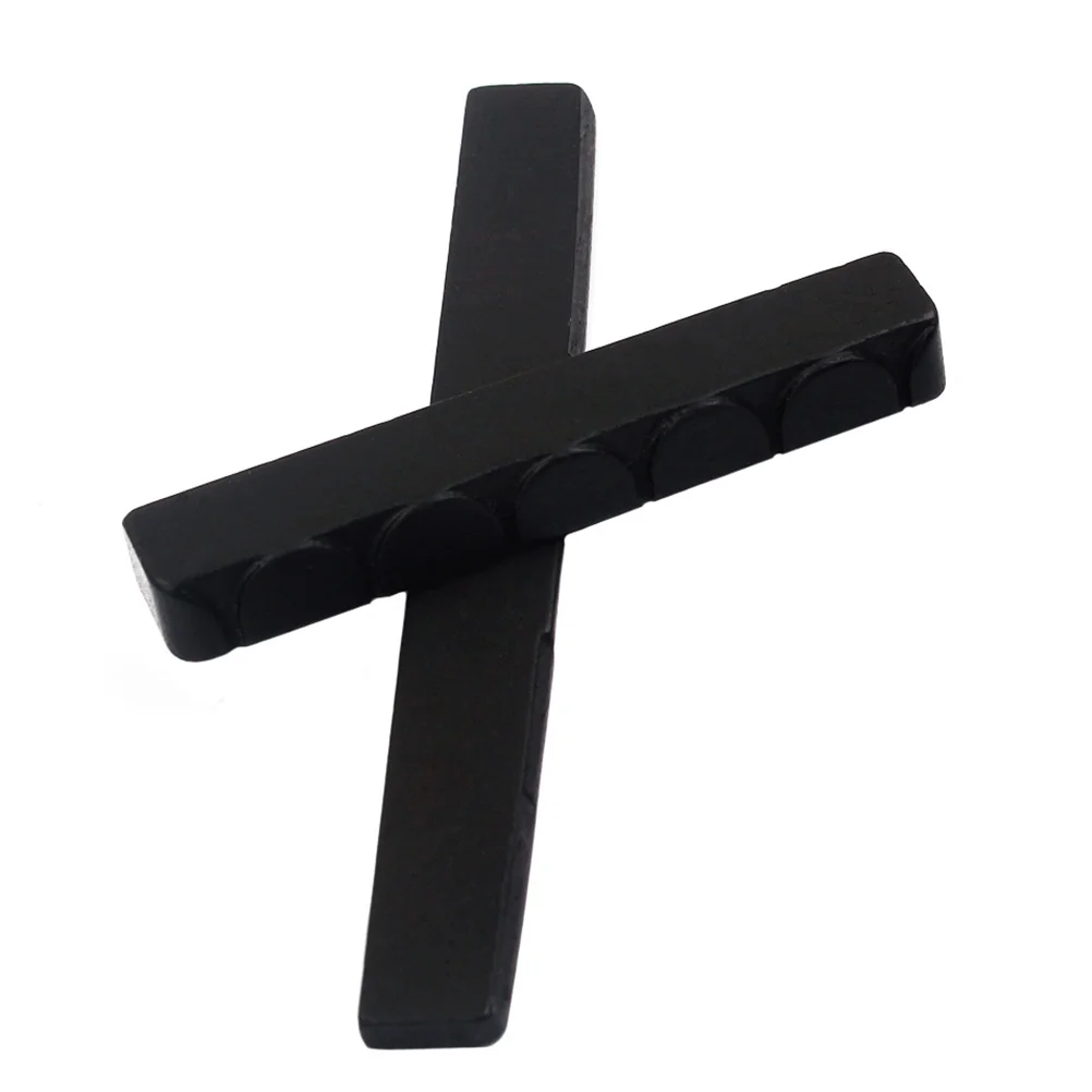 

1 set 1 Set Guitar Saddle Nut Made Of Real Buffalo Bone For 6 String Acoustic Classical Guitar Replacement Parts Ebony Bridge
