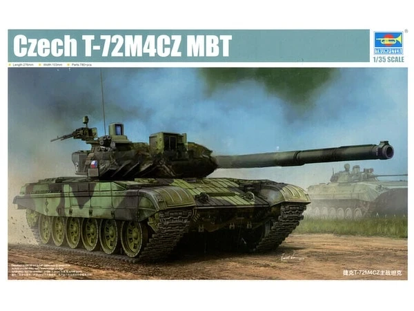 

Комплект модели пластикового собранного танка Trumpeter TP05595 Czech T-72M4CZ, главный боевой танк, масштаб 1/35
