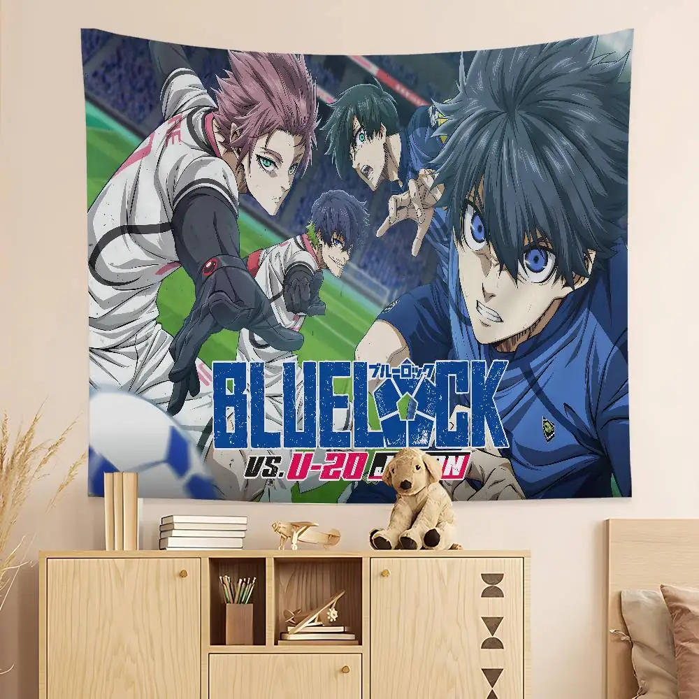 Japan Cartoon Anime B-Blue L-Lock Hanging Bohemian Tapestry Bohemian Wall Tapestries Mandala Kawaii Room Decor