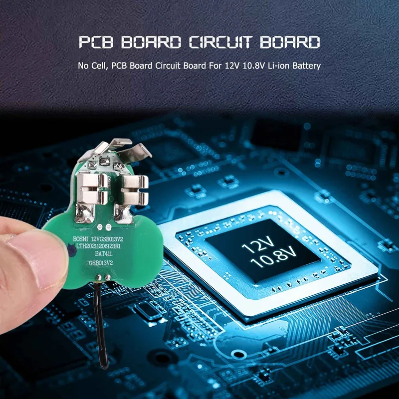 Placa de circuito PCB de bateria ABYC BAT411 para bateria Bosch 10,8V 12V BAT412A 2607336013 2607336014   Ferramentas elétricas sem fio