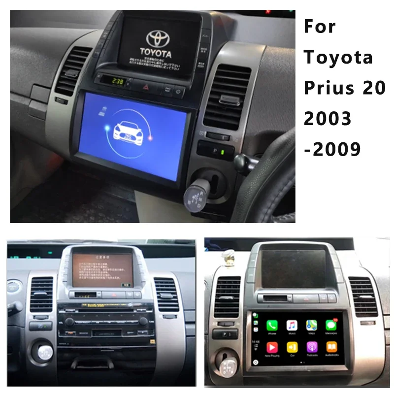 2 DIN 4G+64G Android 10 Car Radio Multimedia Player  Auto Carplay GPS Navigation HD IPS NO DVD for Toyota Prius 2002 -2009 2006