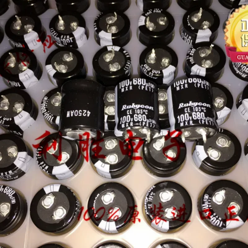 

10PCS-100PCS 680UF 100V Japanese Ruby RUBYCON Electrolytic Capacitor 100V680UF 22X25 MXR