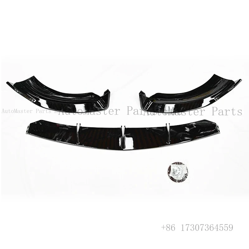 

Front Bumper Lip 3 PCS for E Class W213 C238 2021+ Gloss Black Sps Trim Cover Fender Accessories