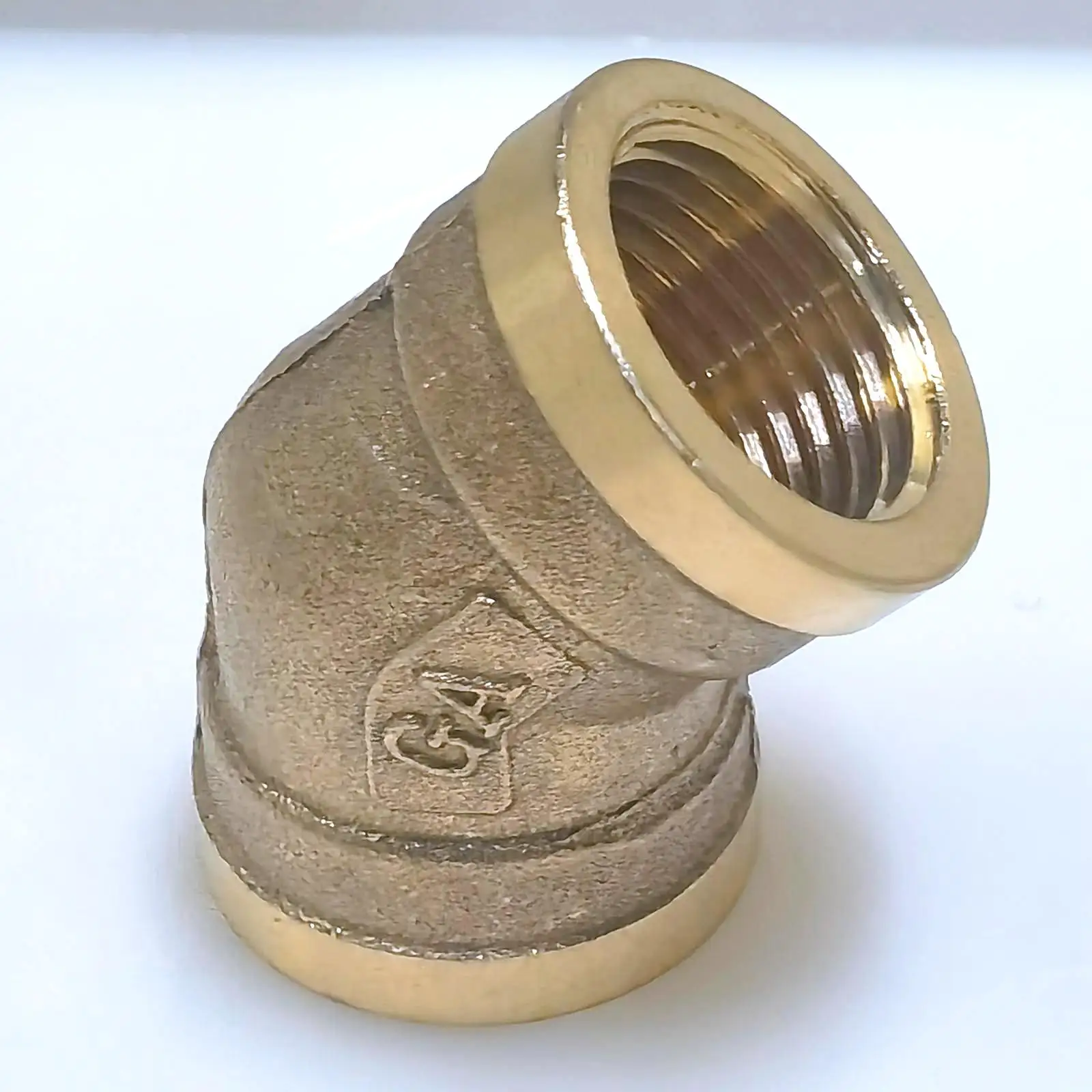 1/2 "BSP Weibliche 45 Grad Ellenbogen Messing Rohr Fitting Anschluss Adapter