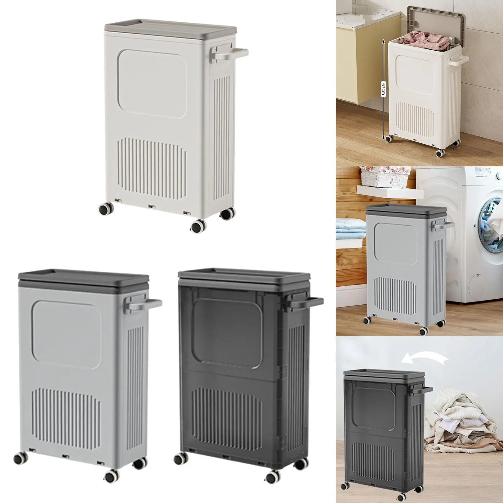 

Foldable Laundry Basket Dirty Clothes Laundry Basket for Travel Dorm College