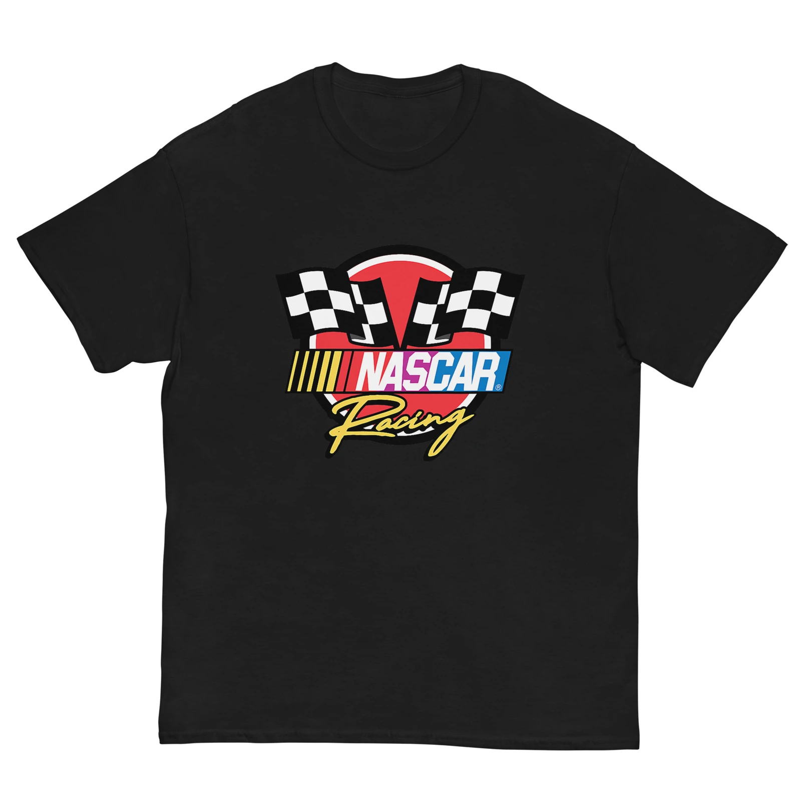 

Racing Checkered Flag Graphic T-Shirt for Men
