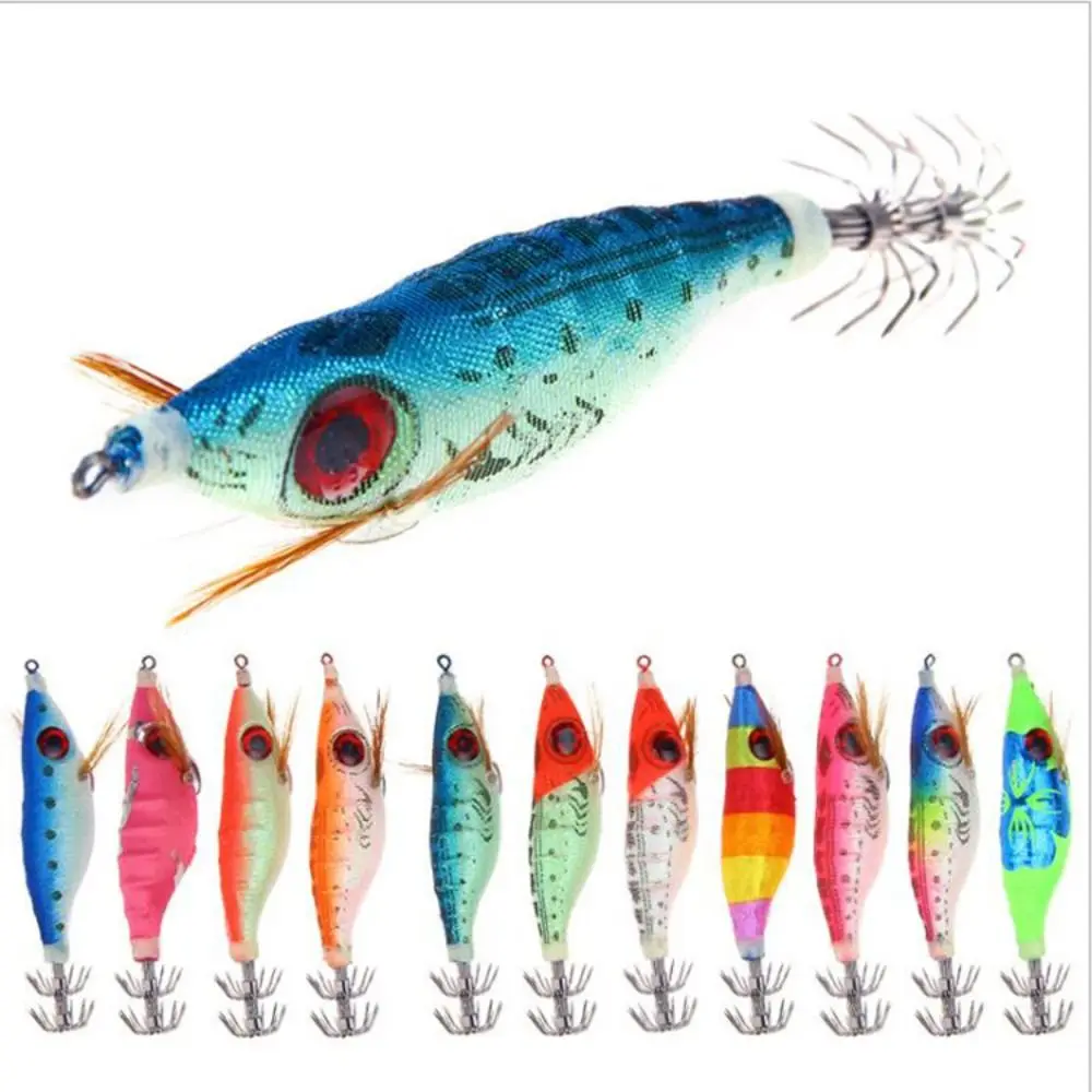 Mino Floating 10cm 9.2g Shrimps Lures Simulated Sink Octopus Lure Artificial Far Throw Hard Bait Nightlight