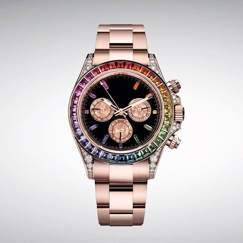 2025 AAA الصف ساعة رجالي عالية الجودة كامل الفولاذ المقاوم للصدأ حركة ميكانيكية أوتوماتيكية متعددة الوظائف ساعة اليد الفاخرة