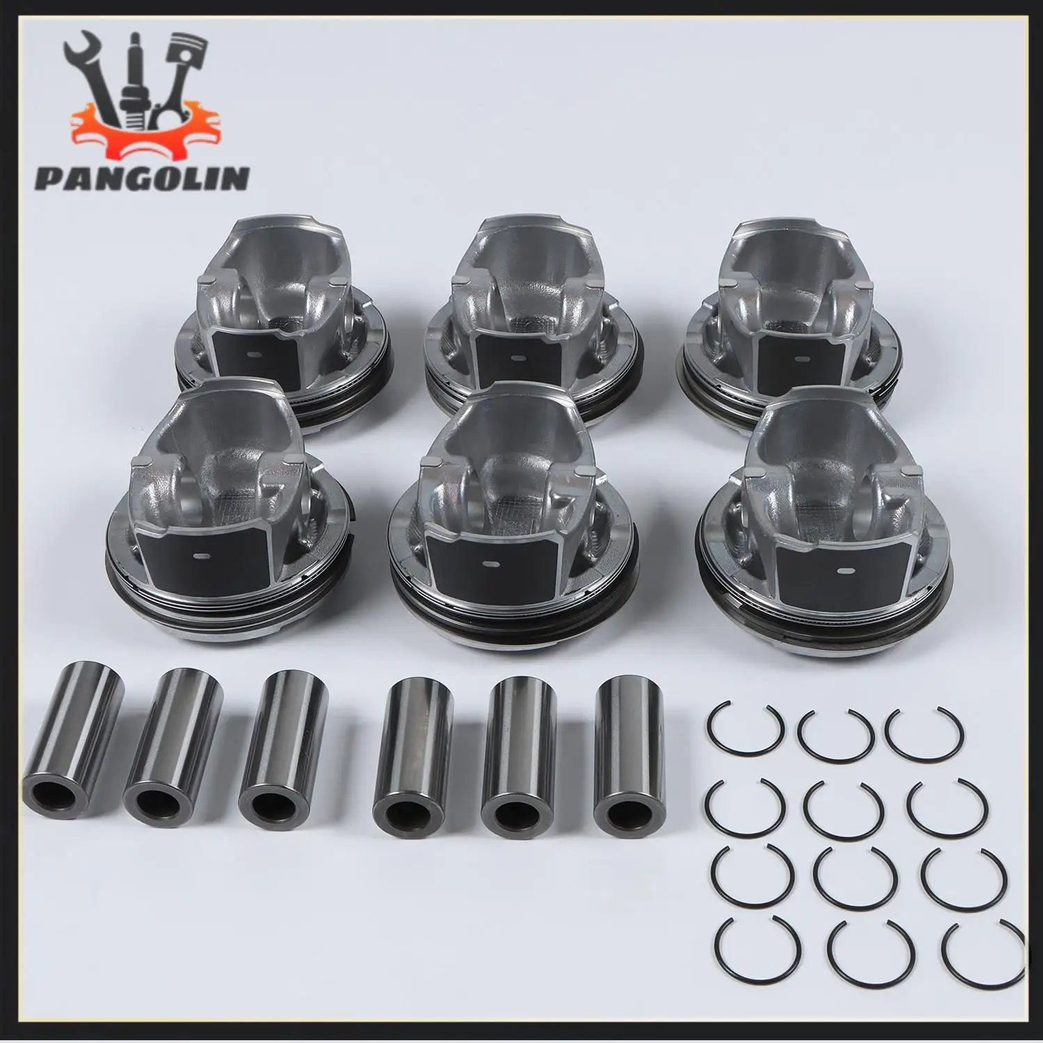 

6 шт. поршневые кольца двигателя + 0,5 мм LR062617 для Jaguar F-Pace XE Land Rover Discovery 3,0L, компоненты двигателя, детали поршня