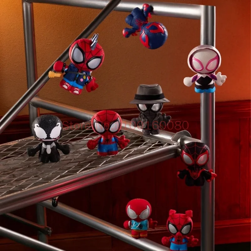 Genuine Marvel Spider Man Spider Sense Vinyl Blind Box Keychain Bag Charm Collectible Decoration Gift For Adult Comic Fans