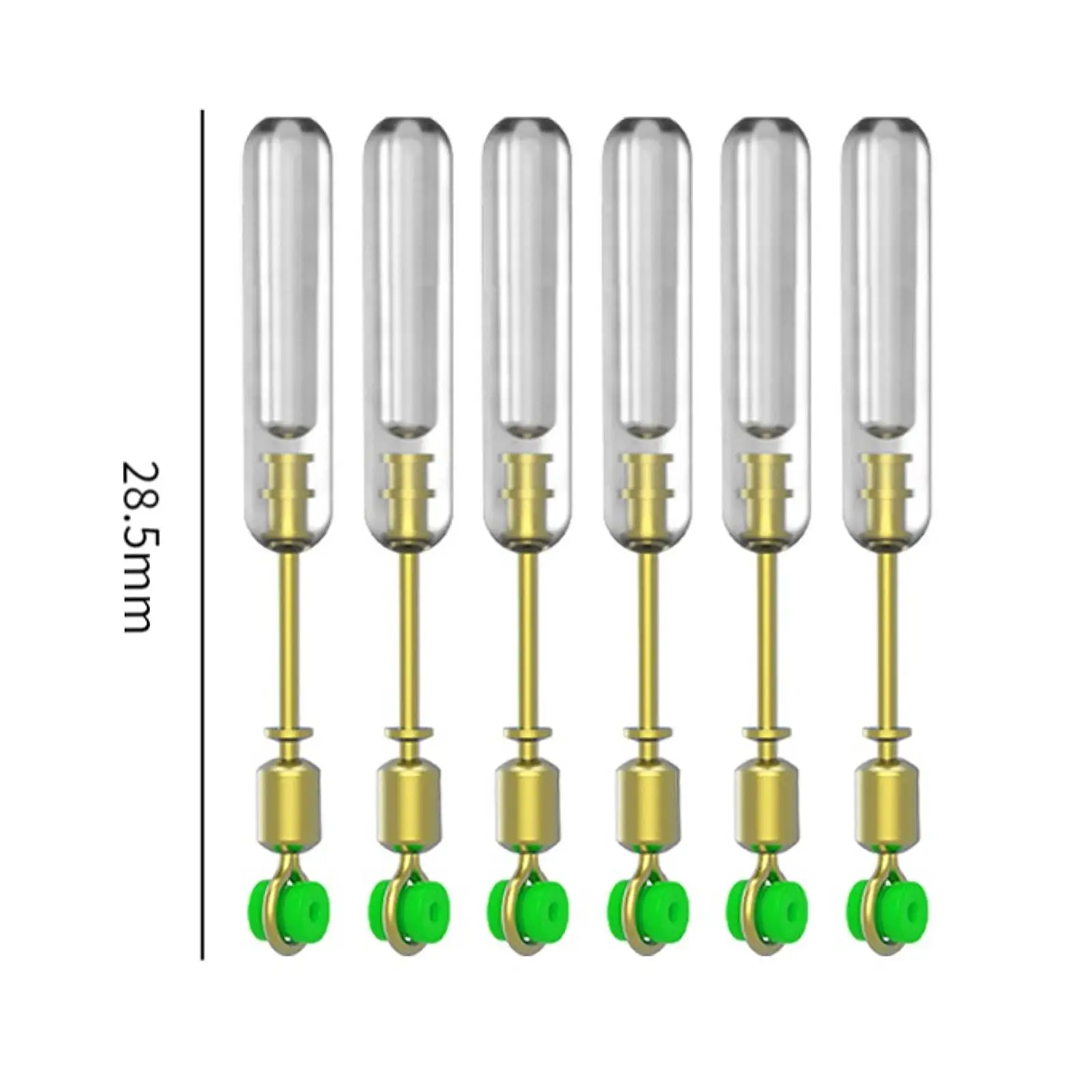 Pesca Float Adaptadores com caixa de armazenamento, Pesca Bobber Float Seat, 6pcs