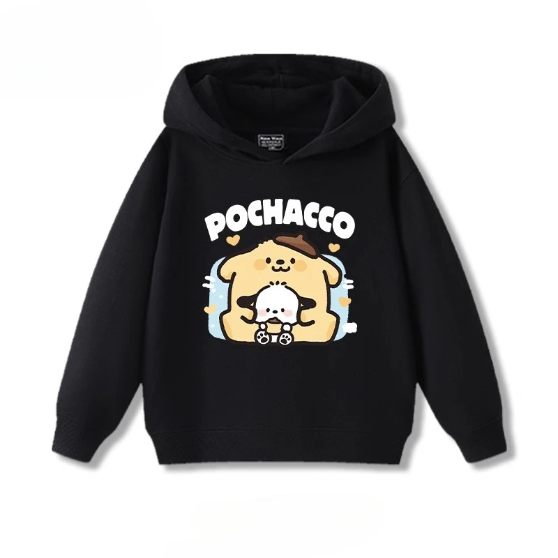 

Sanrio's Cute Printed Casual and Fashionable Long-sleeved Comfortable Hooded Sweatshirt for Children's Autumn Clothing
