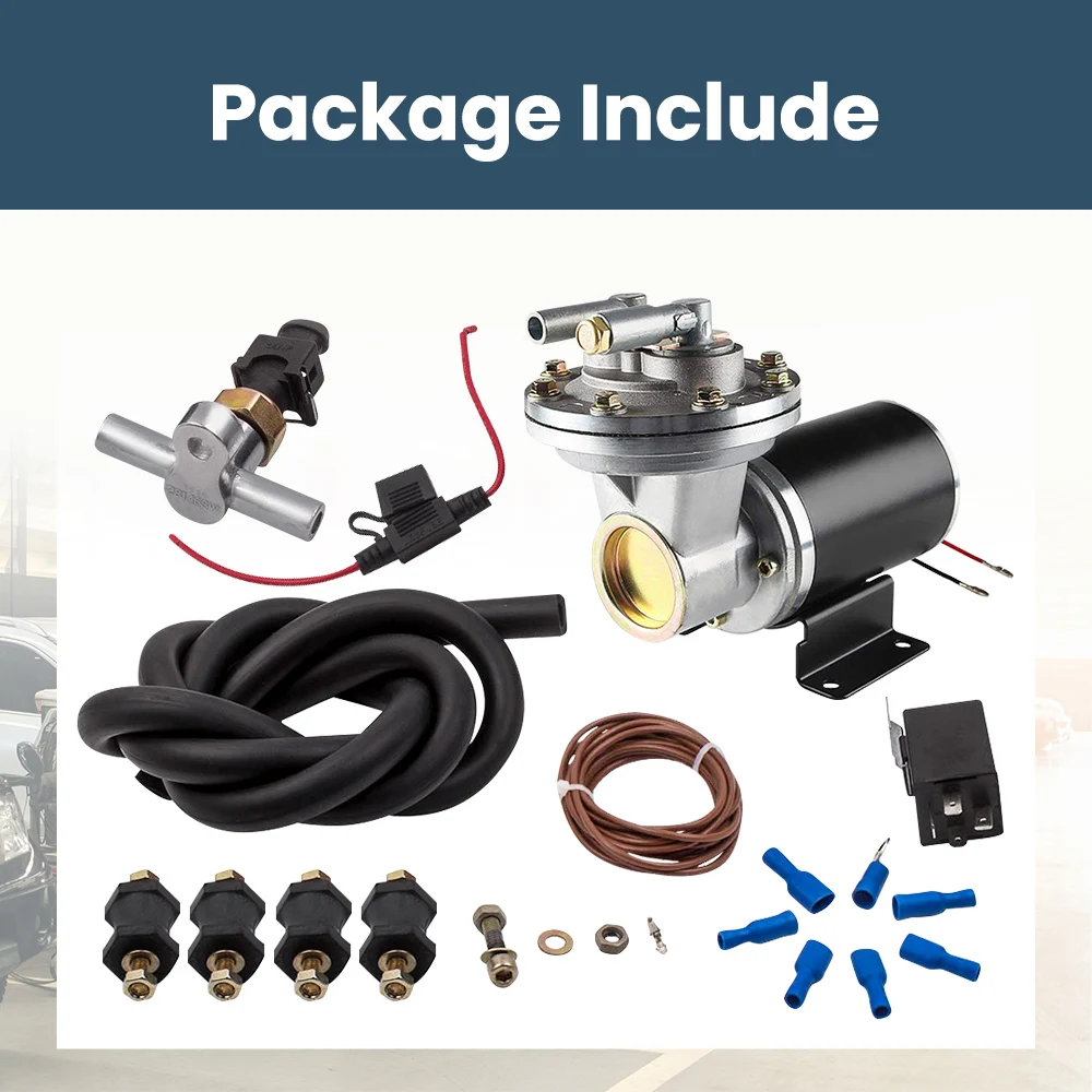 Electric Vacuum Pump Kit w/Mounting Hardware for Brake Booster 12 Volt 18 to 22