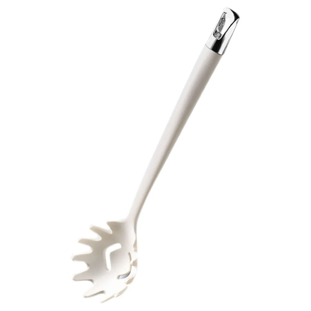 

1pc Silicone Noodle Ladle Lightweight Slotted Design For Pasta Spoon Kitchen Strainer Spaghetti Server Noodle Filter Tool