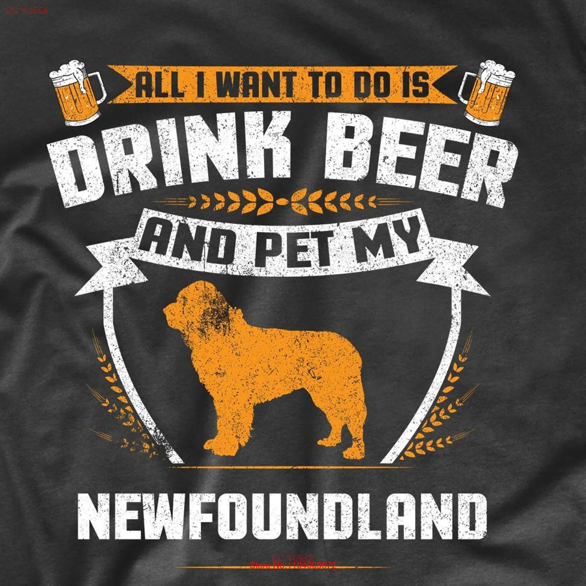 Mon propriétaire de chien de Terre-Neuve drôle, manches longues ou courtes, t-shirt Newfie, tout ce que je veux faire, clics, bière et animal de compagnie